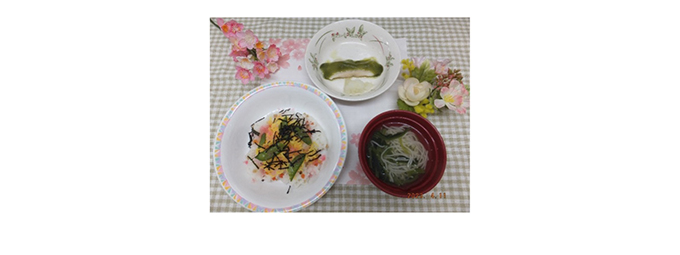 「お花見」献立